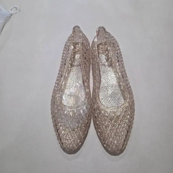 [BUNJANG] Jelly Shoes (235) - Light Gold / (새상품) 젤리슈즈 235