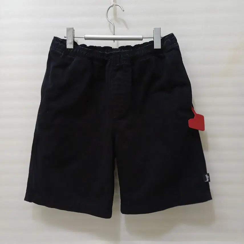 [BUNJANG] Samsung C&T Stussy Cotton Shorts (Washed Black) / 국내 삼성물산 스투시 면 반바지 남성 S ~ M 블랙 사랑봉봉
