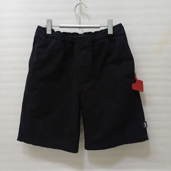 [BUNJANG] Samsung C&T Stussy Cotton Shorts (Washed Black) / 국내 삼성물산 스투시 면 반바지 남성 S ~ M 블랙 사랑봉봉