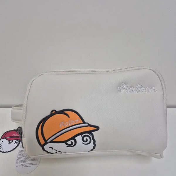 [BUNJANG] Malbon White Pouch / 말본 화이트 파우치