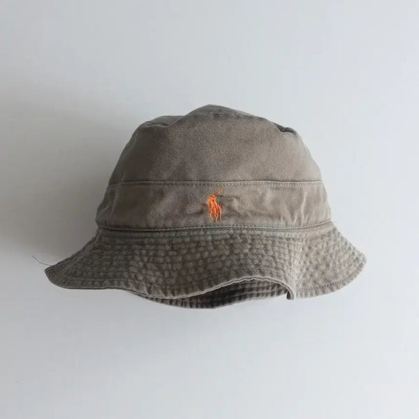 [BUNJANG] Polo Ralph Lauren Cotton Bucket Hat Medium Khaki Beige / 폴로 랄프로렌 코튼 버킷햇 M