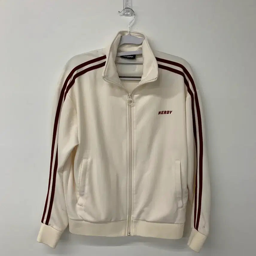 [BUNJANG] Nerdy Track Top White Jersey XS / nerdy 트랙탑 화이트 져지 xs