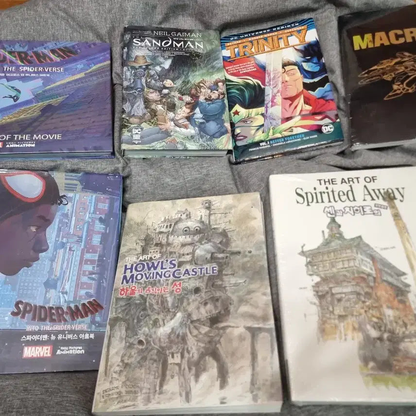 [BUNJANG] Spider-Man, DC Comics, Studio Ghibli Art Books & Comics / (7/22까지판매)스파이더맨 아트북, DC코믹스, 지브리 영화 아트북 외