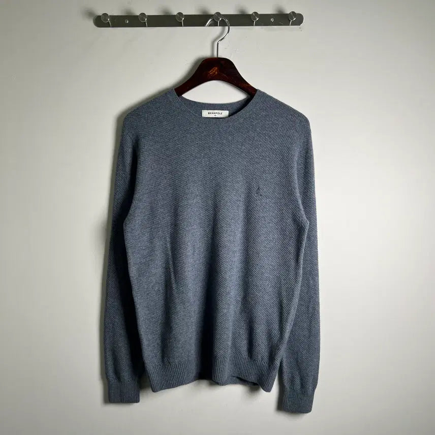 [BUNJANG] Beanpole Vintage Blue Cashmere Blend Knit Sweater / BEANPOLE 빈폴 빈티지 블루 캐시미어 혼방 니트 스웨터 95