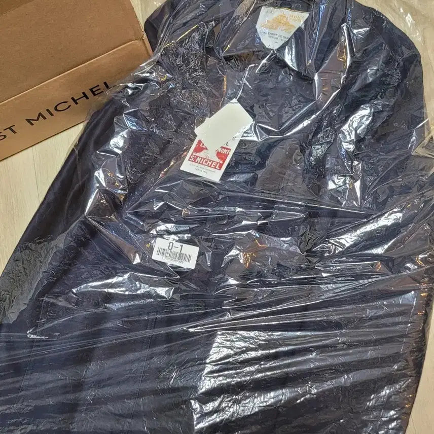 [BUNJANG] Le Mont Saint Michel Moleskin French Work Jacket Navy 48 New / 르몽생미셸 몰스킨 프렌치 워크자켓 네이비 48 새상품