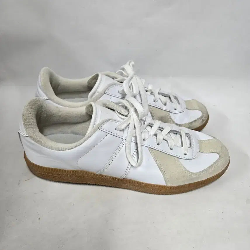 [BUNJANG] Adidas German Army Sneakers White Suede Size 260 / 아디다스 독일군 스니커즈 260