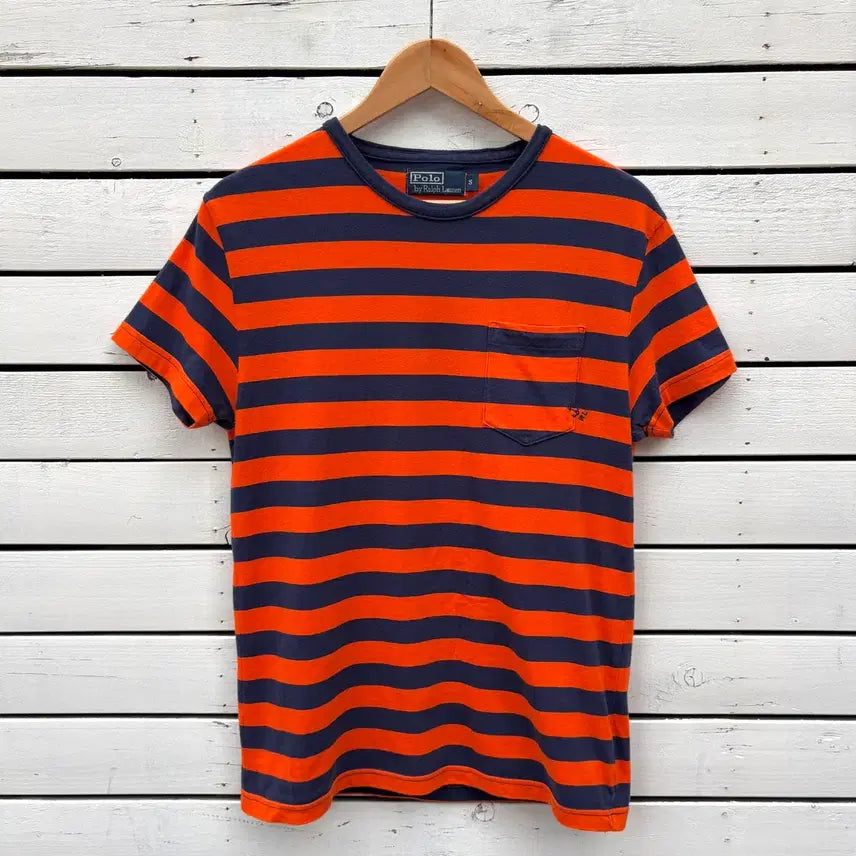 [BUNJANG] Polo Ralph Lauren Striped Short Sleeve T-Shirt Men's S / Women's M / Polo 폴로 스트라이프 반팔 티셔츠