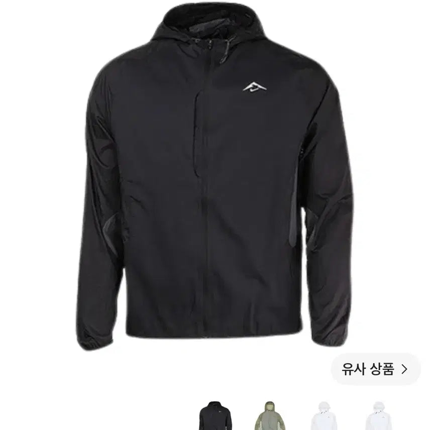 [BUNJANG] Nike Trail Airies Men's Running Jacket Black / 나이키 트레일 에어리즈 남성 러닝 자켓 블랙