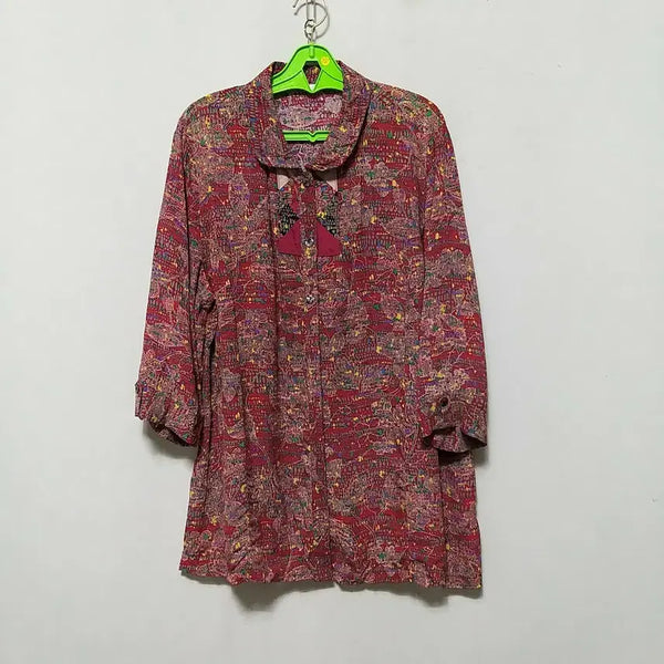 [BUNJANG] In-gyeon 7-Sleeve Blouse with Collar / 라207 인견상의