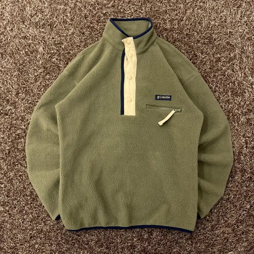 [BUNJANG] Columbia Oversized Half-Snap Fleece Pullover / S 컬럼비아 오버핏 하프스냅 플리스 풀오버
