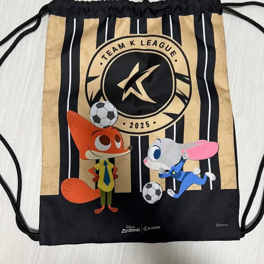 [BUNJANG] K League x Zootopia Collaboration String Bag / K리그 주토피아 콜라보 스트링백