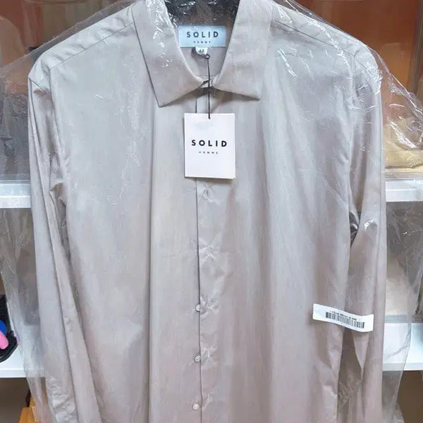 [BUNJANG] Solid Homme Beige Shirt / 솔리드옴므 셔츠 베이지