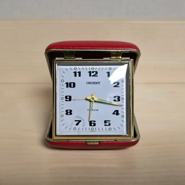 [BUNJANG] Orient Vintage Folding Alarm Table Clock / 오리엔트(Orient) 빈티지 폴딩 알람 시계