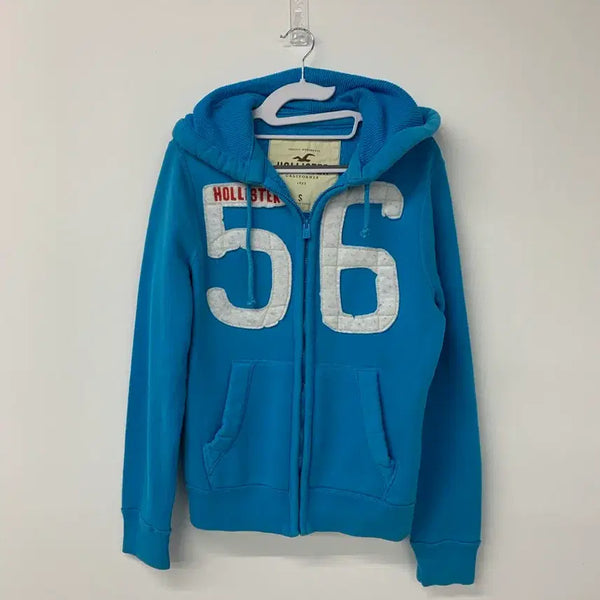 [BUNJANG] Hollister Zip-Up Hoodie Blue / 홀리스터 집업 후드 블루