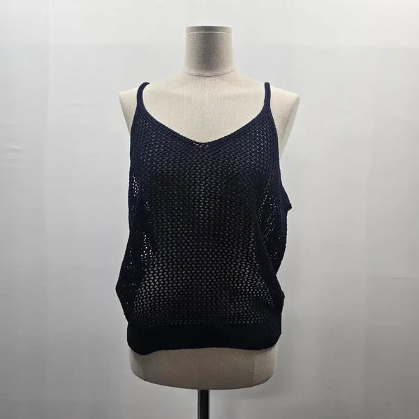 [BUNJANG] Celebshop Edition Women's Navy Mesh Knit Sleeveless Top / 0499 셀렙샵 에디션 여성 네이비 메쉬 니트 나시 88
