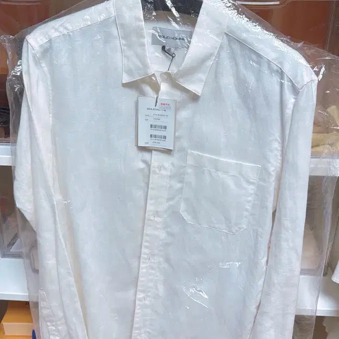 [BUNJANG] Solid Homme White Shirt / 솔리드 옴므 셔츠 화이트