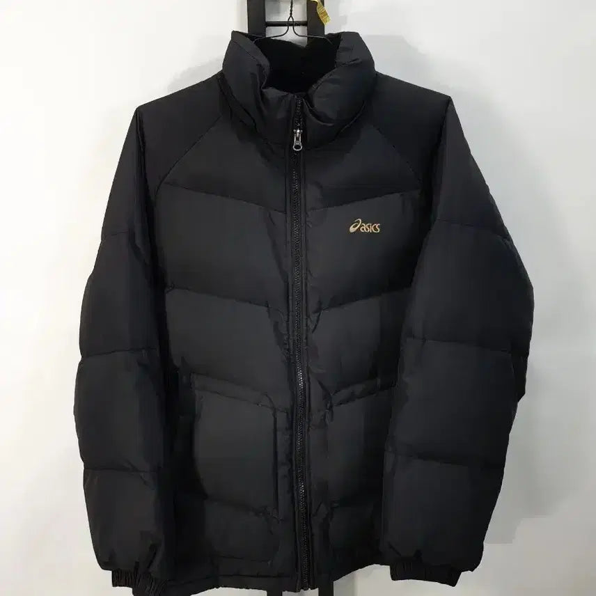 [BUNJANG] ASICS Black Puffer Down Jacket / 아식스 패딩 푸퍼 다운 자켓 블랙 100