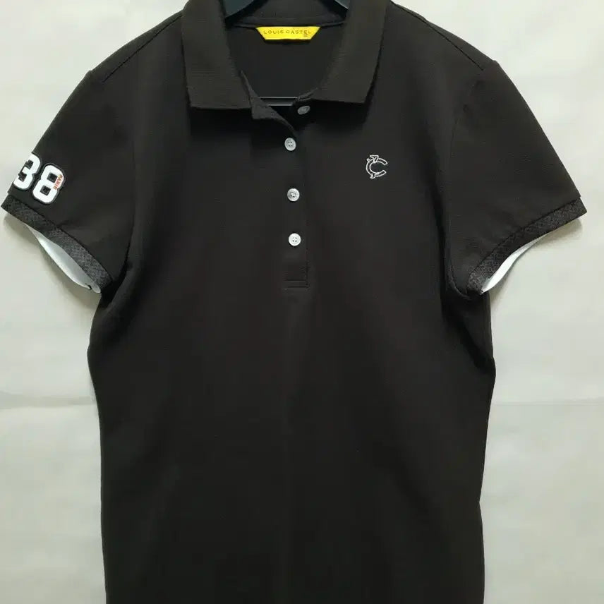 [BUNJANG] Louis Castel Golf Wear Brown Short-Sleeve Polo Shirt / 루이까스텔 골프웨어 반팔 카라티 38 브라운