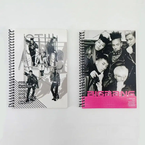 [BUNJANG] BIGBANG G-Dragon, Taeyang, T.O.P, Daesung Vintage Official Spring Notebook / 빅뱅 BIGBANG 공식 스프링 노트 지드래곤 태양 탑 대성 빈티지 굿즈