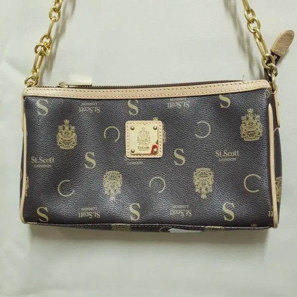 [BUNJANG] Saint Scott London Women's Shoulder Bag Brown / 세인트스코트 런던 여성용 숄더백 브라운. 25ㅡ15
