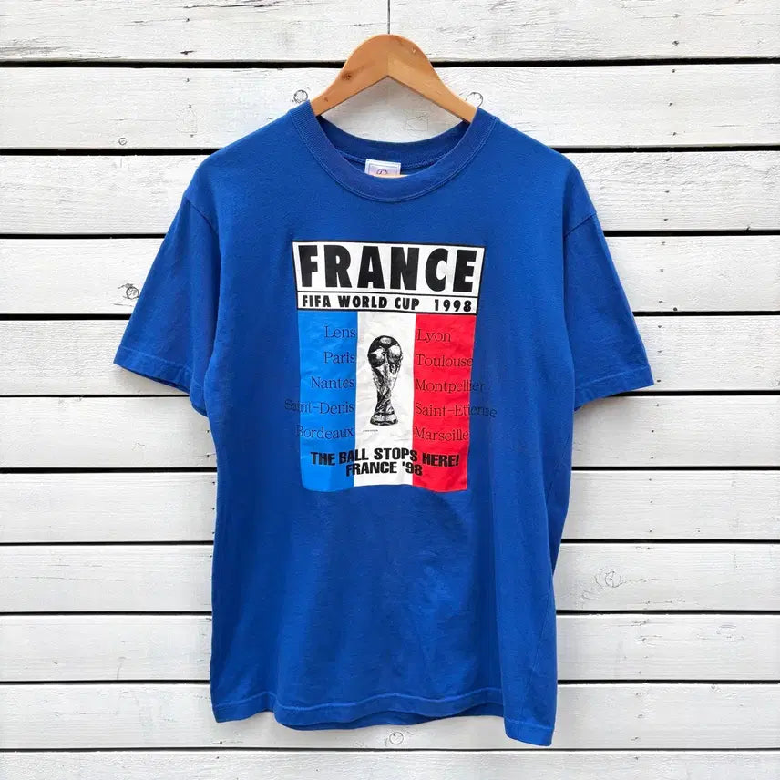 [BUNJANG] Vintage 90s France World Cup T-Shirt / Vintage 빈티지 90s 프랑스 월드컵 반팔 티셔츠