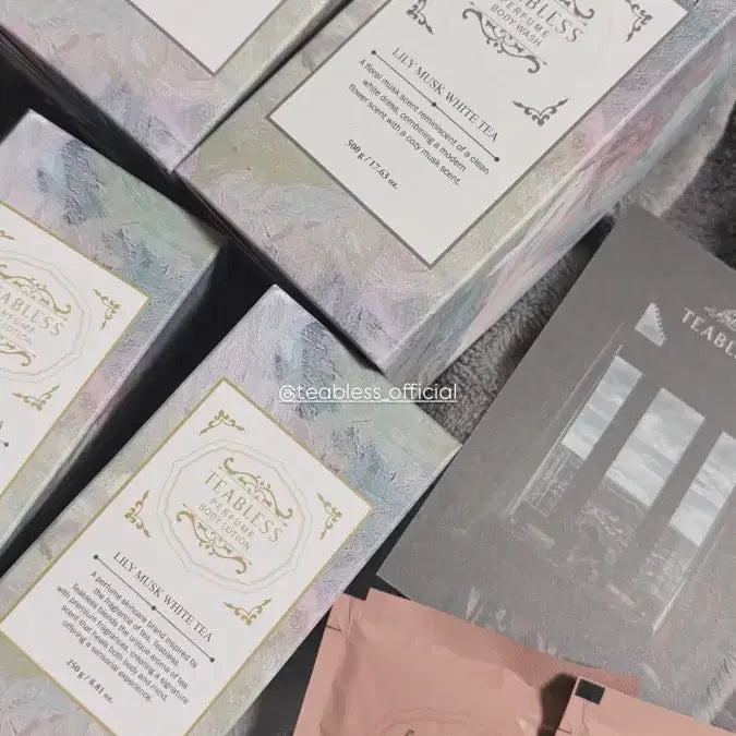 [BUNJANG] T.Bless Lily Musk White Tea Body Wash & Body Lotion Set / 티블레스 릴리 머스크 화이트티 바디워시 & 바디로션 세트