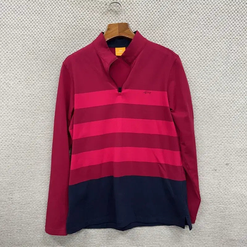 [BUNJANG] Louis Castel Golf Half-Zip Long Sleeve T-Shirt Size 100 / 루이까스텔 골프 반집업 긴팔티 100 D08517