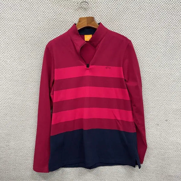 [BUNJANG] Louis Castel Golf Half-Zip Long Sleeve T-Shirt Size 100 / 루이까스텔 골프 반집업 긴팔티 100 D08517