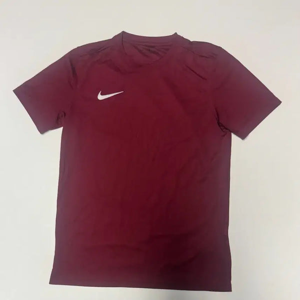 [BUNJANG] Nike Dri-FIT Solo Swoosh Performance Short Sleeve T-Shirt - Burgundy (M) / 나이키 드라이핏 솔로 스우시 기능성 반팔 티셔츠 M 버건디