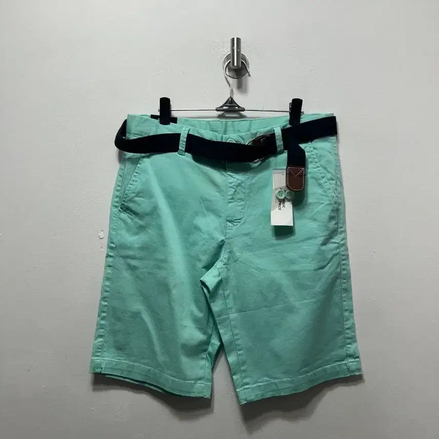 [BUNJANG] TOPTEN 30-inch Mint Belt Included Short Set / 탑텐 새상품 30인치 반팔 반바지 민트색 벨트 포함