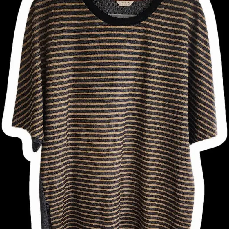 [BUNJANG] Langvany Sports Striped Short Sleeve T-Shirt Size 105 / 한섬 랑방 스포츠 스트라이프 반팔 티셔츠 105