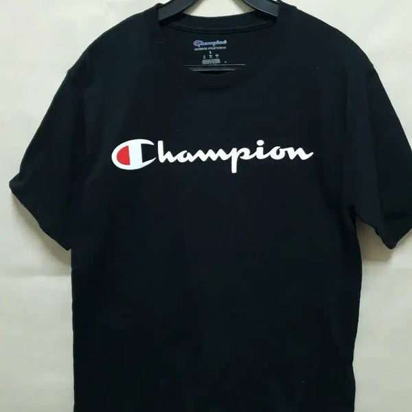 [BUNJANG] Champion Black Short Sleeve T-Shirt Size S / 챔피온 반팔 티셔츠 블랙 S