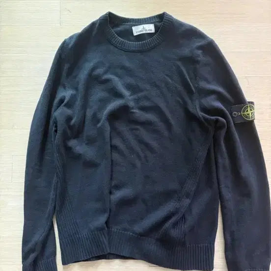 [BUNJANG] Stone Island Black Knit Sweater L / 스톤아일랜드 블랙 니트 L