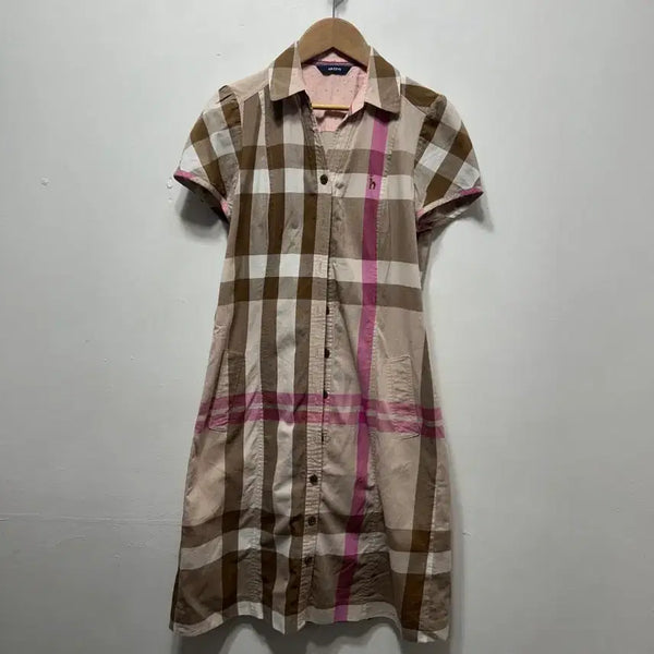 [BUNJANG] Hazzys Women's XS Checkered Dress / 헤지스여성 XS 체크 원피스