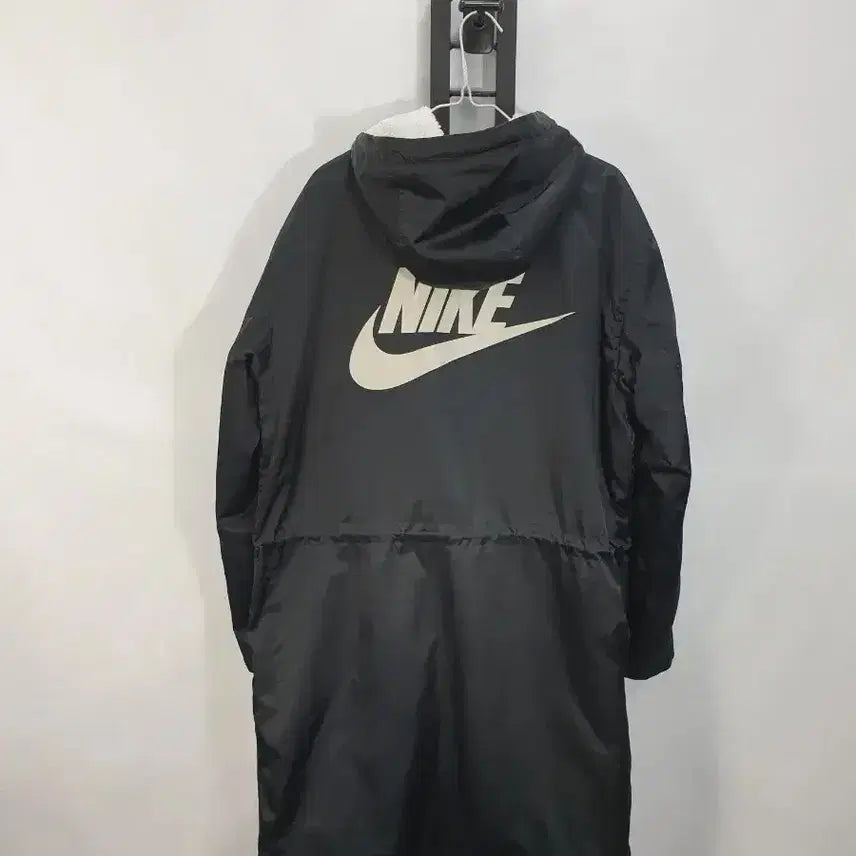 [BUNJANG] Nike Big Logo Synthetic Down Parka / 나이키 롱패딩 syn 합성필 빅로고 양털안감 파카 블랙 m