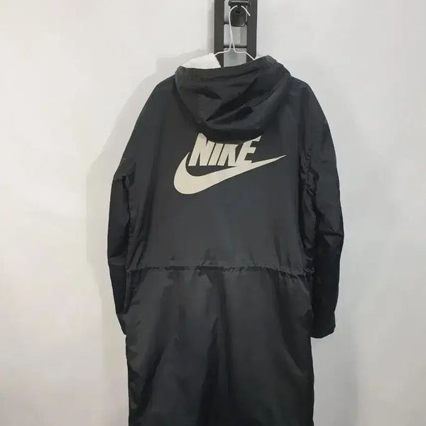 [BUNJANG] Nike Big Logo Synthetic Down Parka / 나이키 롱패딩 syn 합성필 빅로고 양털안감 파카 블랙 m