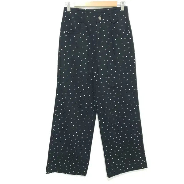 [BUNJANG] Women's Floral Pattern Wide Pants / 여성 플라워 패턴 와이드 팬츠 M_M2813