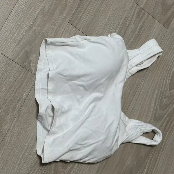 [BUNJANG] White Sleeveless Tank Top / 미사용 화이트 민소매 나시