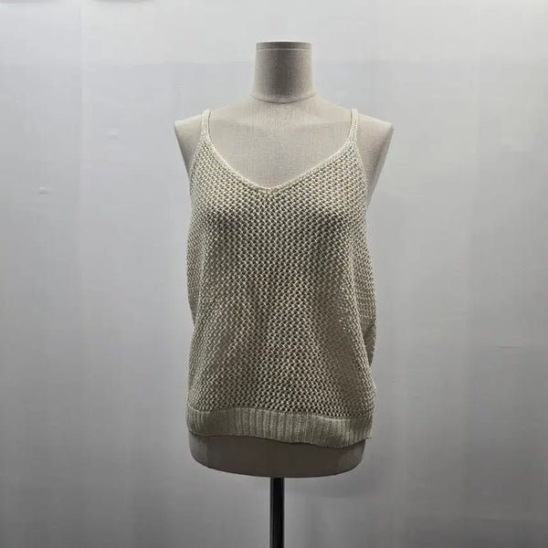 [BUNJANG] Celebshop Edition Women's Ivory Mesh Knit Sleeveless Top Size 88 / 0500 셀렙샵 에디션 여성 아이보리 메쉬 니트 나시 88