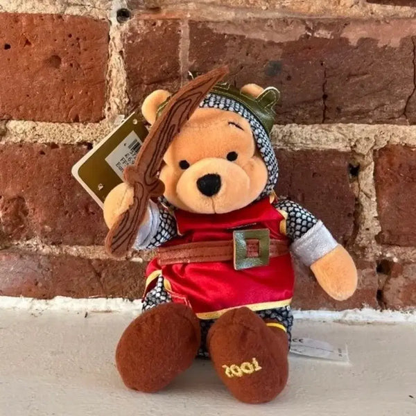 [BUNJANG] Disney Vintage Winnie the Pooh Knight Plush Doll 2001 / 레어)디즈니 빈티지 곰돌이푸 기사도 인형 2001년