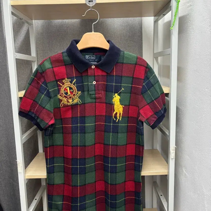 [BUNJANG] Polo Ralph Lauren Big Pony Gold Button Polo Shirt / 폴로 랄프로렌 금장 빅포니 카라티