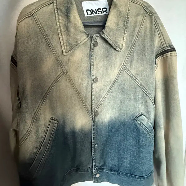 [BUNJANG] DNSR Faded Two-Tone Denim Jacket Blue / DNSR 페이드 투톤 데님 자켓 블루