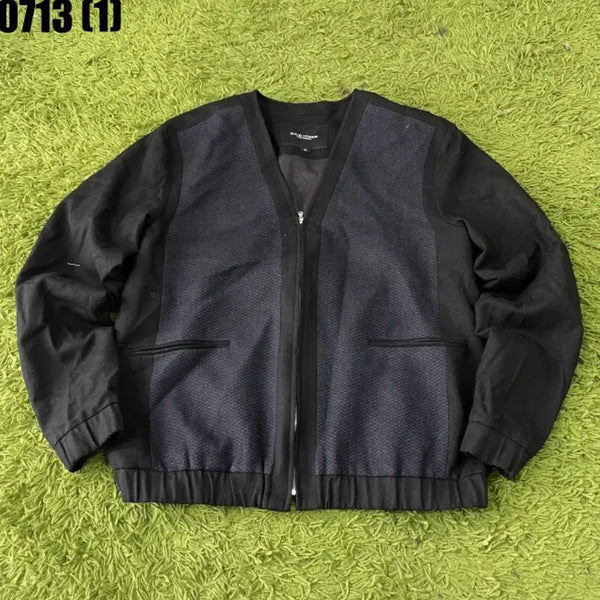 [BUNJANG] Solid Homme Zip-Up Jacket Navy 95 / 솔리드옴므 집업 자켓 네이비 95
