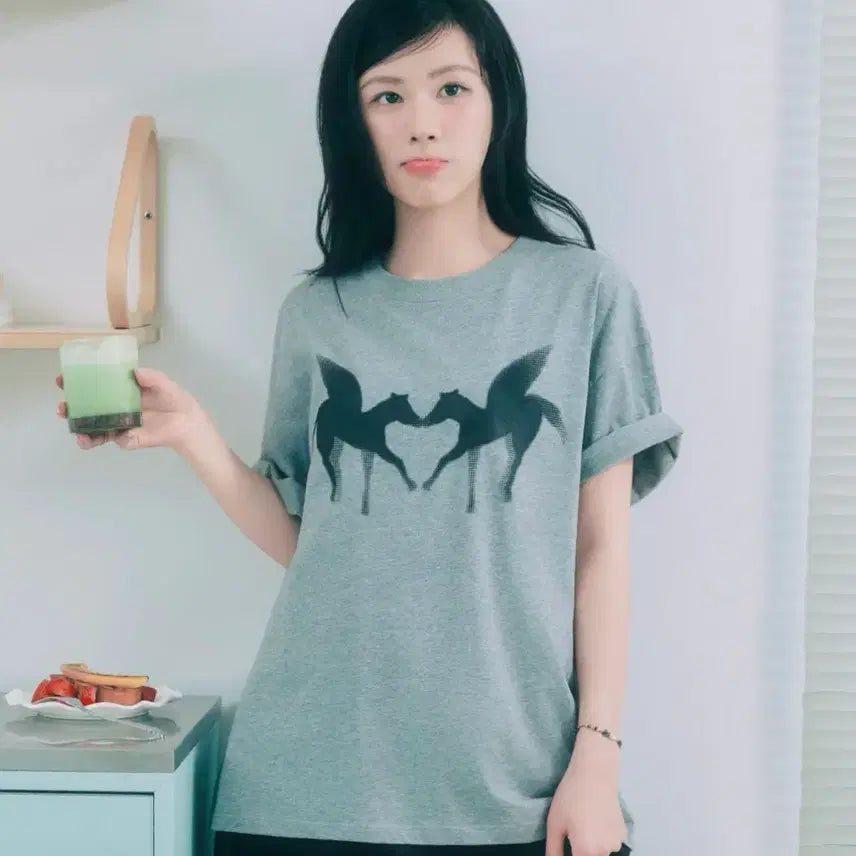 [BUNJANG] YOON SOAP X DEINET Oversize T-Shirt / [YOON SOAP X DEINET] OVERSIZE T-SHIRT IN