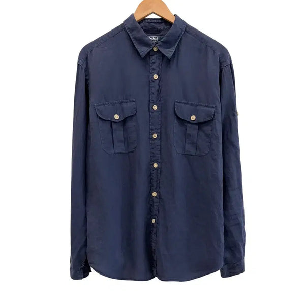 [BUNJANG] 90s Polo Linen Pocket Shirt XL / 90s 폴로 린넨 포켓 셔츠
