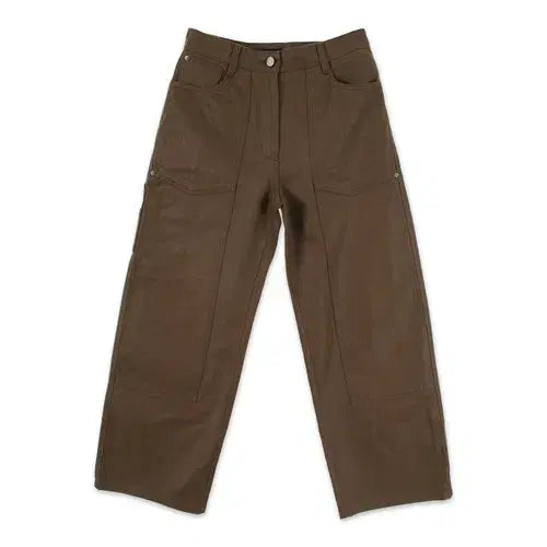 [BUNJANG] SYSTEM WOMEN Cotton Double Knit Wide Pants / 시스템 (WOMEN - S/M) 코튼 더블 니 와이드 팬츠