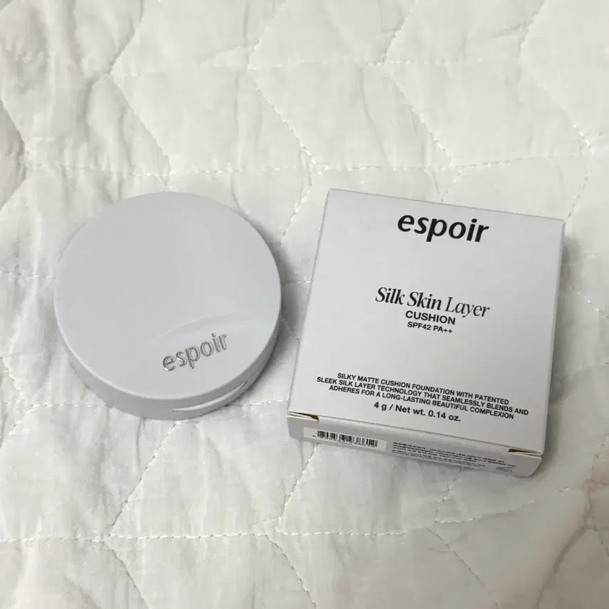 [BUNJANG] Espoir Silk Skin Layer Cushion Mini (Color: 21 Ivory) / [에스쁘아] 실크 스킨 레이어 쿠션 미니