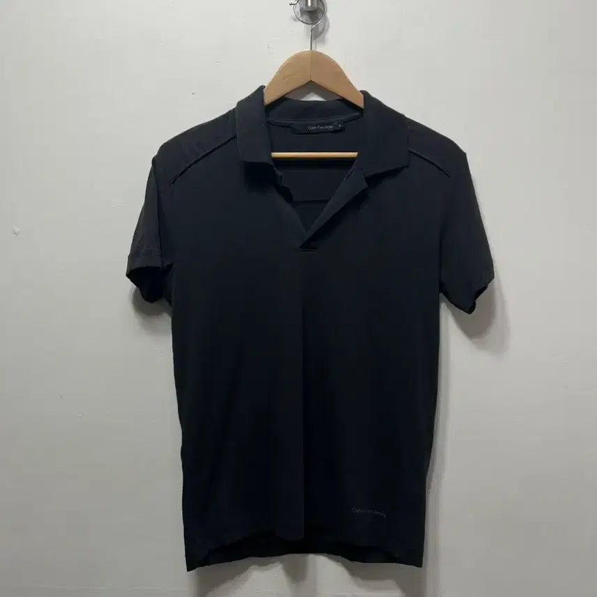 [BUNJANG] Calvin Klein Jeans Black Polo T-Shirt / 캘빈클라인진스 반팔 카라티 블랙  95