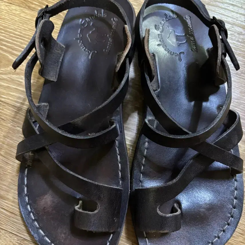 [BUNJANG] Jerusalem Sandals The Good Shepherd Buckle Brown Size 41 (260mm) / 예루살렘 샌들 더 굿 셰퍼드 버클 브라운 41사이즈 260