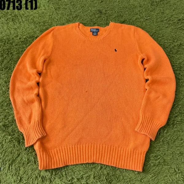 [BUNJANG] Polo Ralph Lauren Orange Knit XL (18-20 Years) / 폴로 랄프로렌 오렌지 니트 XL 18-20